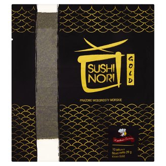 Sushi Nori Gold Prażone wodorosty morskie 29 g (10 arkuszy)