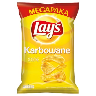 Lay's Karbowane Solone Chipsy ziemniaczane 225 g