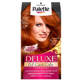 Palette Deluxe Oil-Care Color Farba do włosów Intensywna lśniąca miedź 562