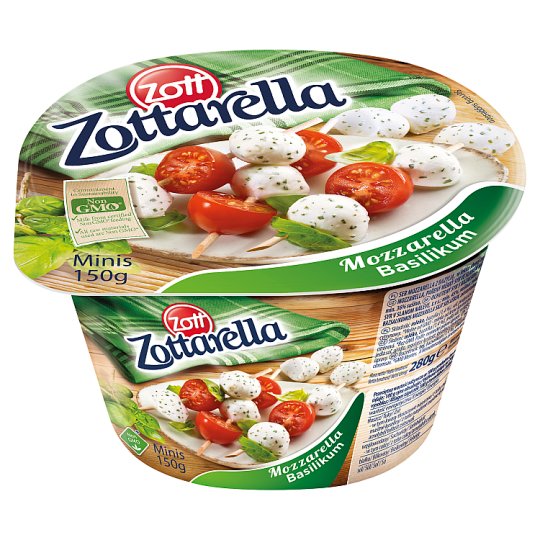 Zott Zottarella Basilikum Minis Ser mozzarella 150 g
