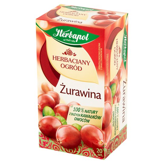 Herbapol Herbaciany Ogród Herbatka owocowo-ziołowa żurawina 50 g (20 x 2,5 g)