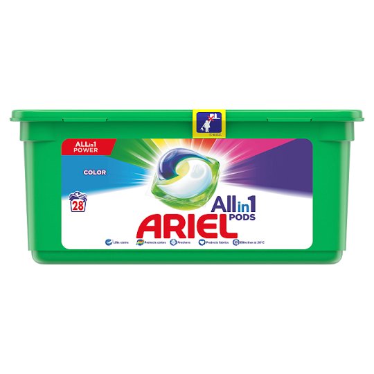 Ariel Color 3 w 1 Kapsułki do prania, 28 prań