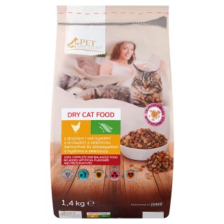Tesco Pet Specialist Karma dla dorosłych kotów granulki z drobiem i warzywami 1,4 kg