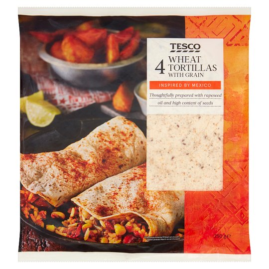 Tesco Placki pszenne z ziarnami 250 g (4 x 62,5 g)