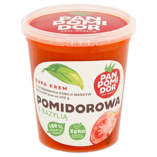 Pan Pomidor Zupa krem pomidorowa z bazylią 400 g