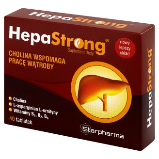 Starpharma HepaStrong Suplement diety 22 g (40 tabletek)