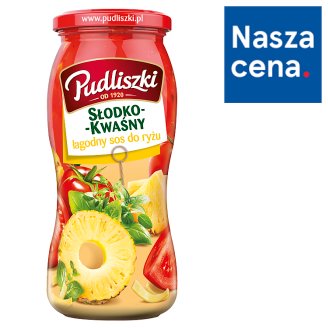 Pudliszki Sos do ryżu słodko-kwaśny łagodny 500 g