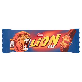 Lion Nadziewany wafel z karmelem i płatkami pszennymi w polewie kakaowej 42 g