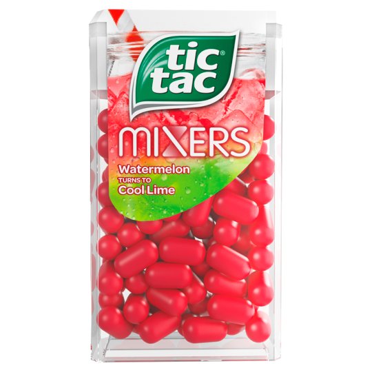 Tic Tac Mixers Drażetki o smaku arbuza mięty-limetki 18 g