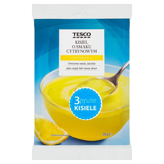 Tesco Kisiel o smaku cytrynowym 3 x 38 g