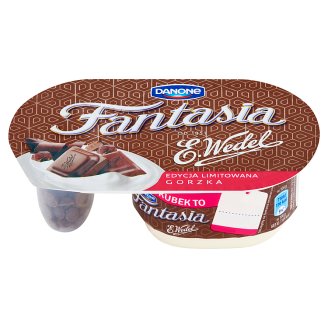Danone Fantasia Gorzka Jogurt kremowy z kawałkami czekolady 104 g