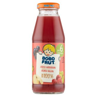 Bobo Frut 100% Sok jabłko winogrona aronia i malina po 6 miesiącu 300 ml