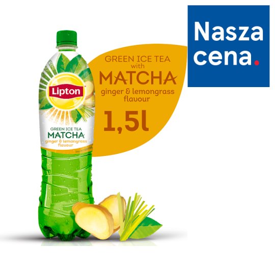 Lipton Ice Tea Green Matcha ginger & lemongrass Napój niegazowany 1,5 l