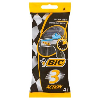 Bic 3 Action Jednoczęściowe maszynki do golenia 4 sztuki