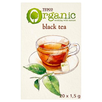 Tesco Organic BIO Herbata czarna 30 g (20 sztuk)