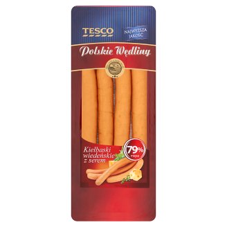 Tesco Polskie Wędliny Kiełbaski wiedeńskie z serem 200 g