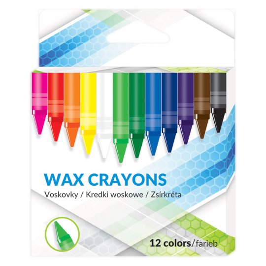 Wax Crayons 12 Colours