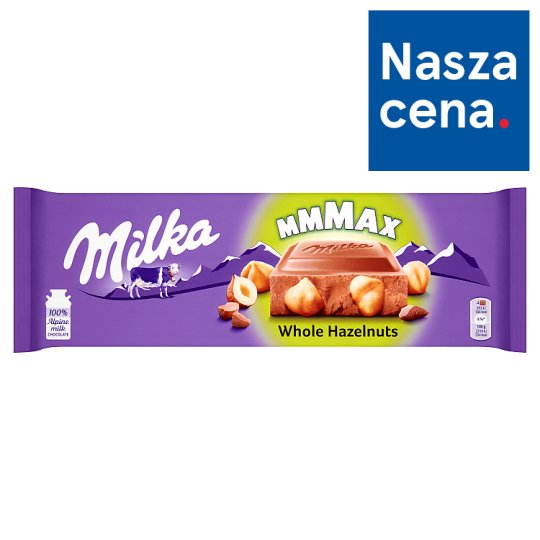 Milka Mmmax Czekolada mleczna Whole Hazelnuts 270 g