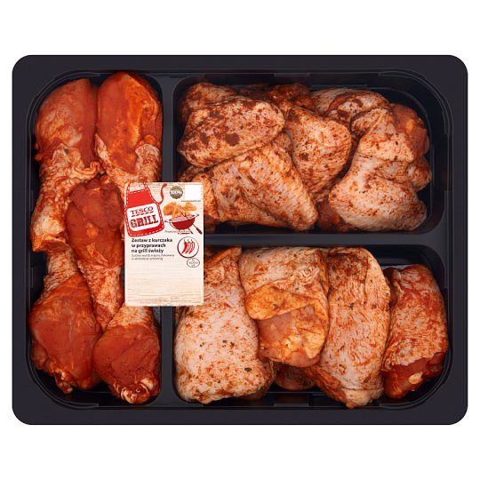 Tesco Grill Zestaw z kurczaka w przyprawach na grill świeży