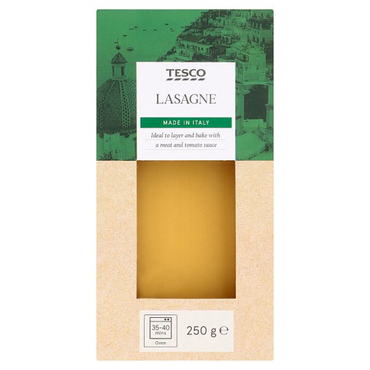 Tesco Makaron bezjajeczny lasagne 250 g