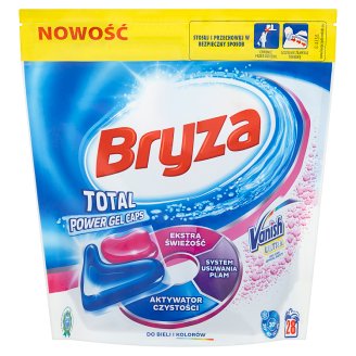 Bryza Vanish Ultra Total Power Gel Caps Kapsułki do prania do bieli i kolorów 608 g (28 sztuk)