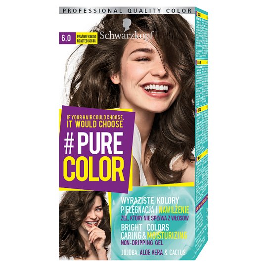 Schwarzkopf #Pure Color Farba do włosów 6.0 prażone kakao