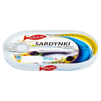 GRAAL Sardynki w oleju roślinnym 110 g