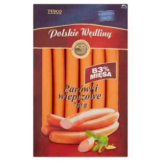 Tesco Polskie Wędliny Parówki wieprzowe 750 g