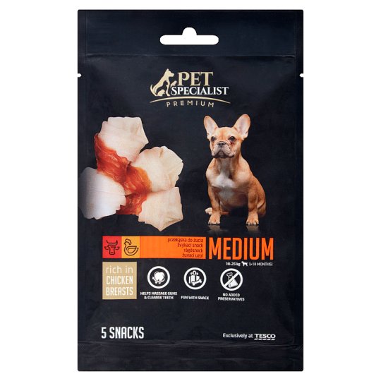 Tesco Pet Specialist Premium Przekąska do żucia dla dorosłych psów z kurczakiem 70 g (5 sztuk)