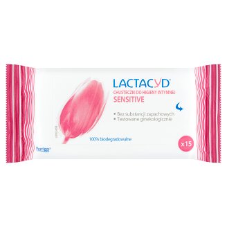 Lactacyd Sensitive Chusteczki go higieny intymnej 15 sztuk
