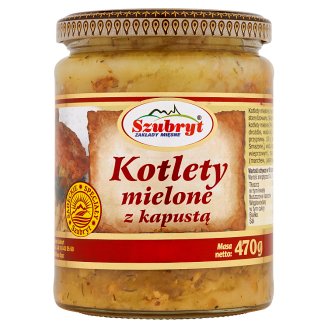 Szubryt Kotlety mielone z kapustą 470 g