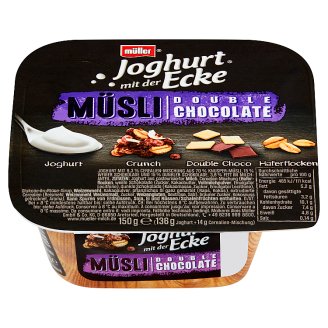 Müller Jogurt z mieszanką zbożową z białą czekoladą i czekoladą 150 g