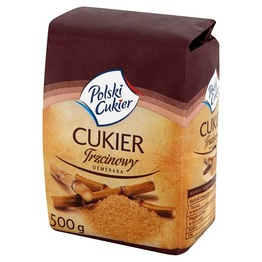 Polski Cukier Demerara Cane Sugar 500 g