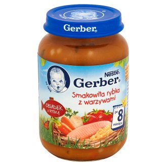 Gerber Obiadek z rybką Smakowita rybka z warzywami po 8 miesiącu 190 g