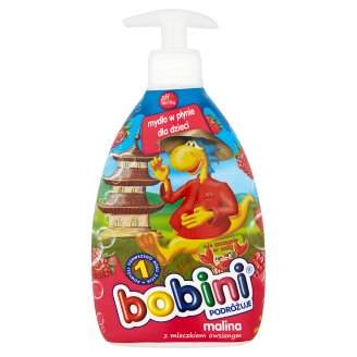 Bobini Mydło w płynie dla dzieci malina z mleczkiem owsianym 400 ml