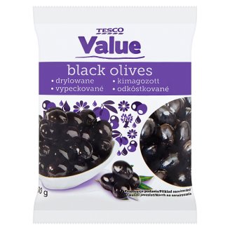 Tesco Value Oliwki czarne drylowane 200 g