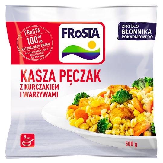 FRoSTA Kasza pęczak z kurczakiem i warzywami 500 g