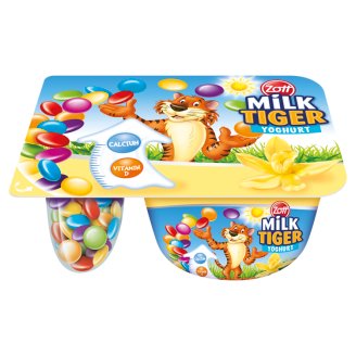 Zott Milk Tiger Jogurt waniliowy z drażami kakaowymi 76 g