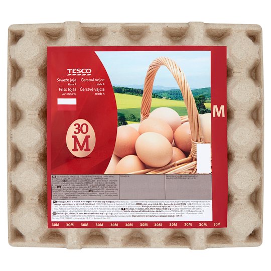Tesco Świeże jaja M 30 sztuk