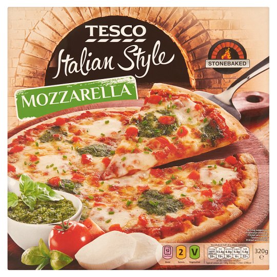 Tesco Italian Style Mozzarella Pizza 320 g