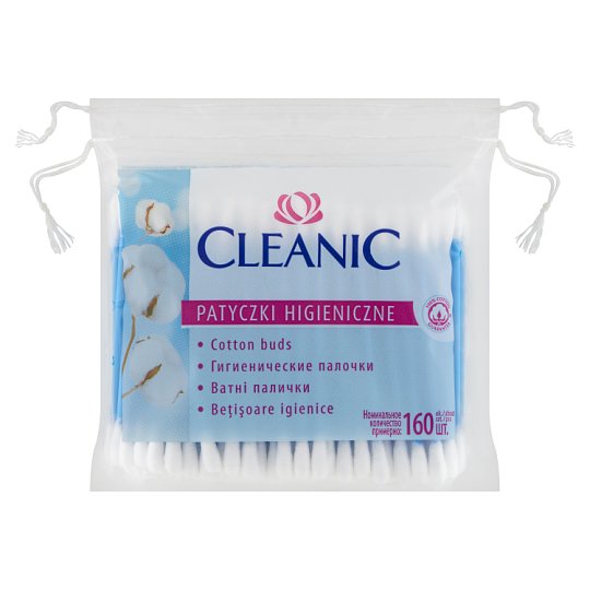 Cleanic Patyczki kosmetyczne 160 sztuk