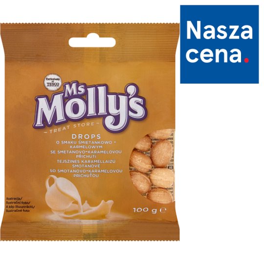 Ms Molly's Drops o smaku śmietankowo-karmelowym 100 g