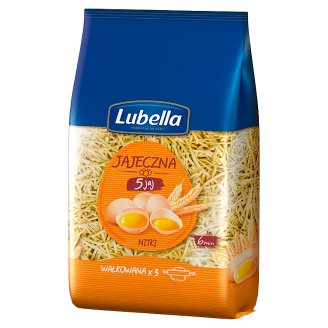 Lubella Jajeczna 5 jaj Makaron nitki 400 g