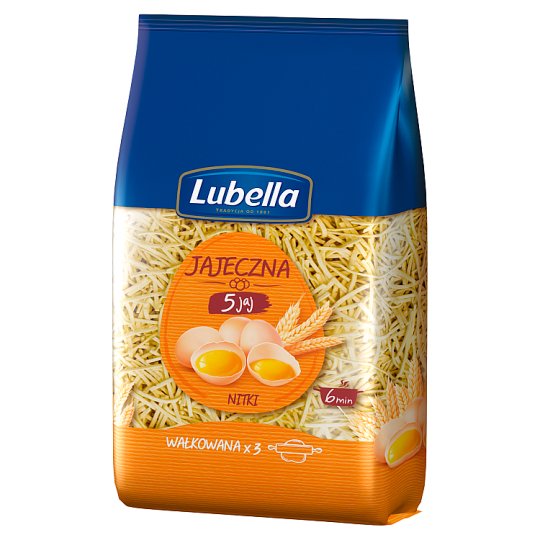 Lubella Jajeczna 5 jaj Makaron nitki 400 g