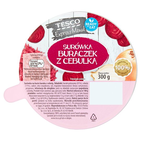 Tesco Express Menu! Surówka Buraczek z cebulką 300 g