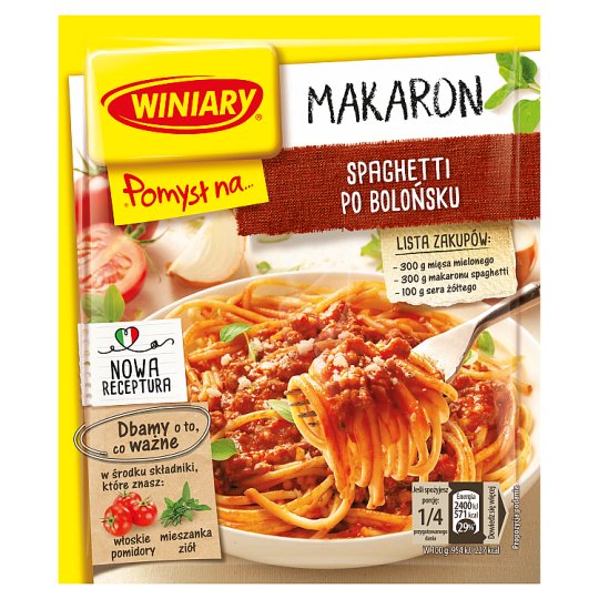 Winiary Pomysł na... Spaghetti po bolońsku 44 g