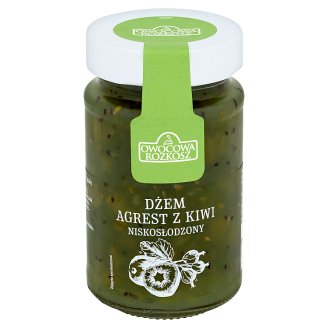 Owocowa Rozkosz Dżem agrest z kiwi niskosłodzony 250 g