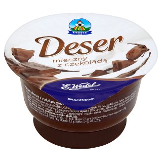 Łowicz Deser mleczny z czekoladą E. Wedel 130 g