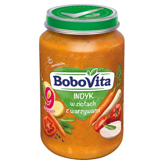 BoboVita Indyk w ziołach z warzywami po 9 miesiącu 190 g