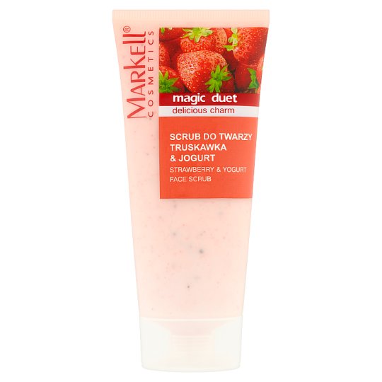 Markell Magic Duet Scrub do twarzy truskawka & jogurt 95 g